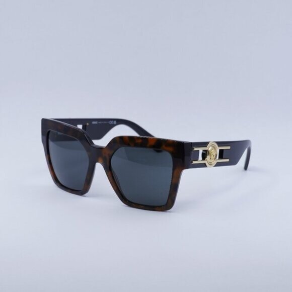 🕶️ New Versace VE4458 542987 Sunglasses - Havana Frame, Dark Grey Lenses - Picture 2 of 11